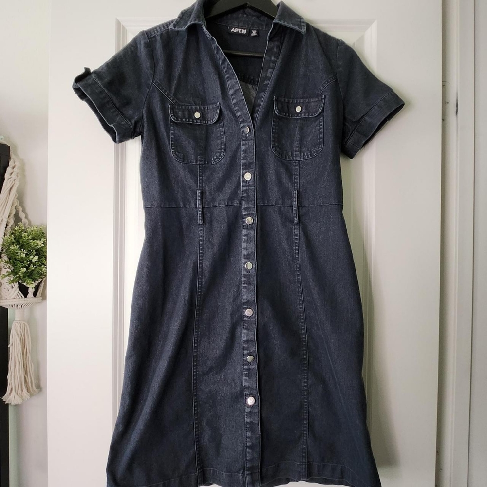 Denim Button Down Dress